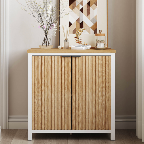Double-Door Wooden Cabinet
