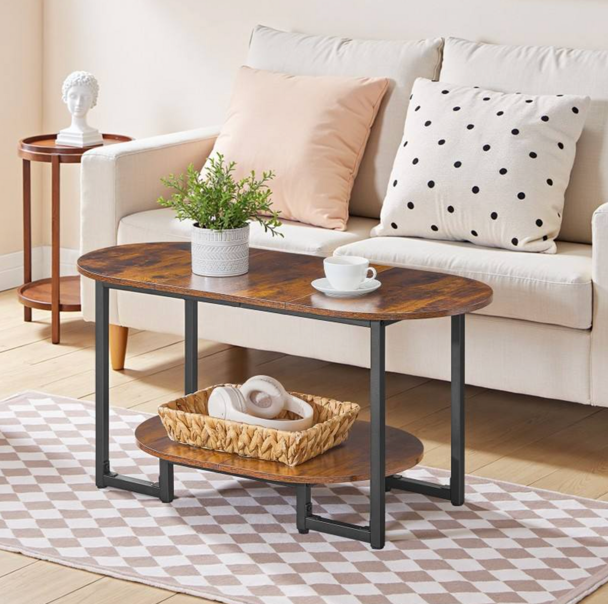 Stylish Living Room Center & Sofa Tea Table