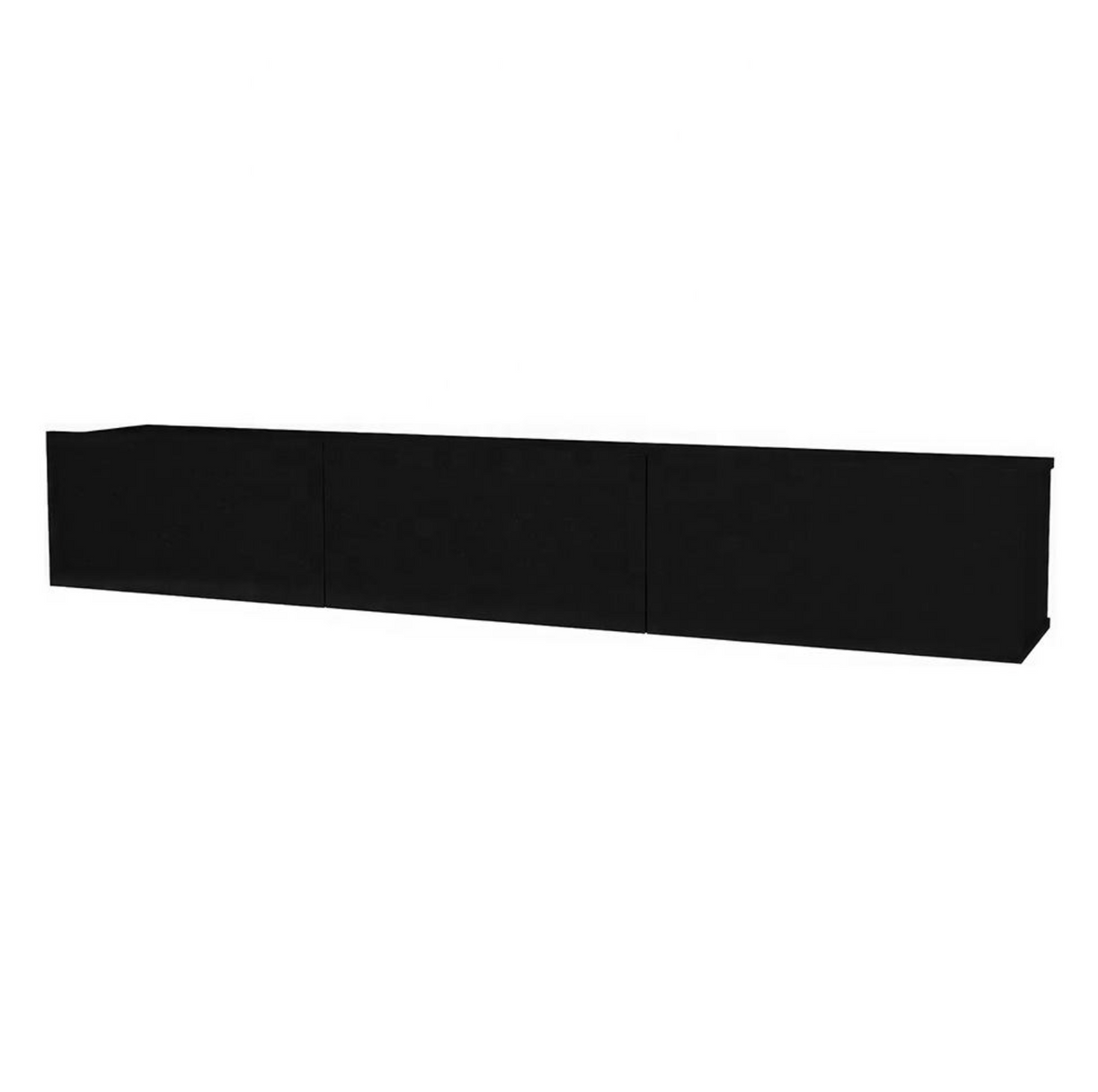 Wall-Mounted TV Stand with 3-Door Storage Cabinets